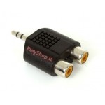 3.5mm stereo male to 2 RCA female adapter